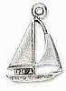 Nautical Sailboats Pewter Pendant Charm